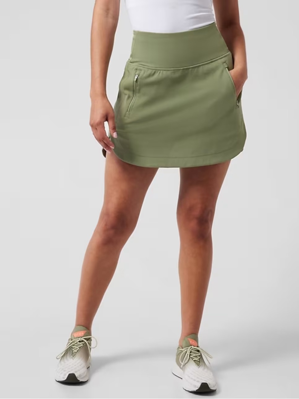 Athleta Olive Green Active Mini Skort